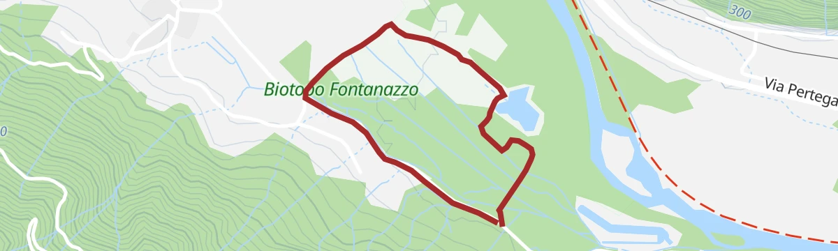 Route map: Walk - the provincial nature reserve Fontanazzo